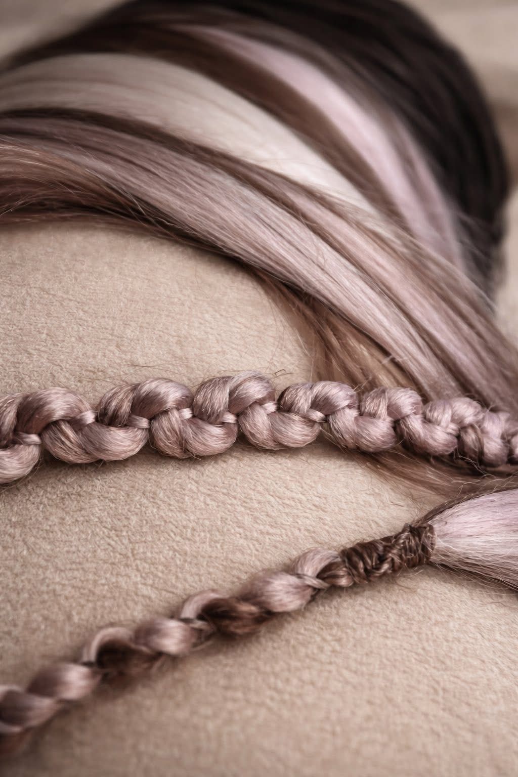 Dreads rosa acessórios gold